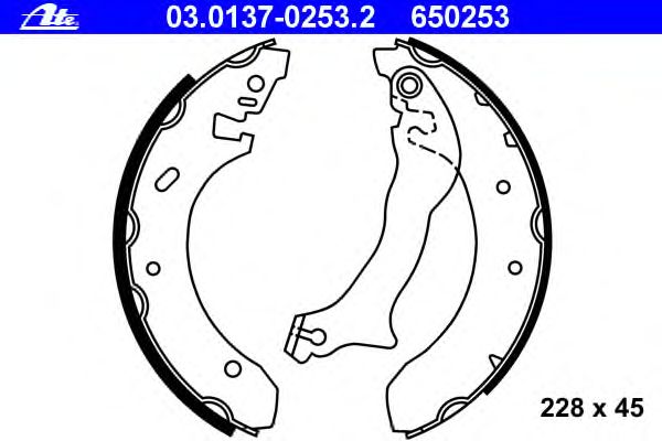 Тормозные колодки ATE 03.0137-0253.2