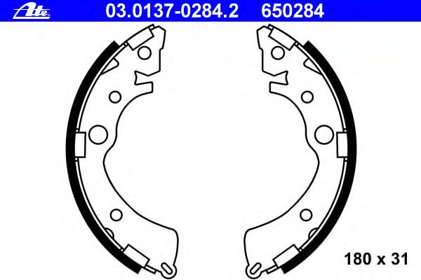 Тормозные колодки ATE 03.0137-0284.2