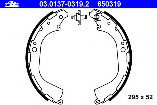 Тормозные колодки ATE 03.0137-0319.2