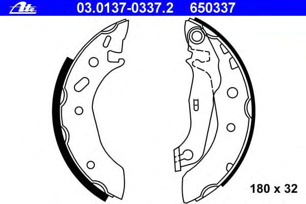 Тормозные колодки ATE 03.0137-0337.2