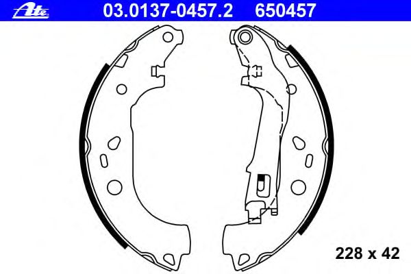 Тормозные колодки ATE 03.0137-0457.2