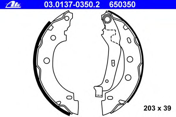 Тормозные колодки ATE 03.0137-0350.2