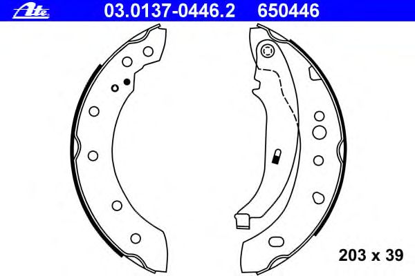 Тормозные колодки ATE 03.0137-0446.2