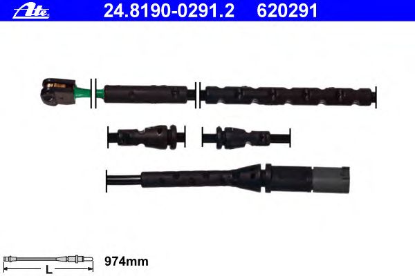 Датчик износа колодок ATE 24.8190-0291.2
