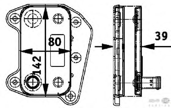Масляный радиатор BEHR HELLA SERVICE 8MO 376 726-321