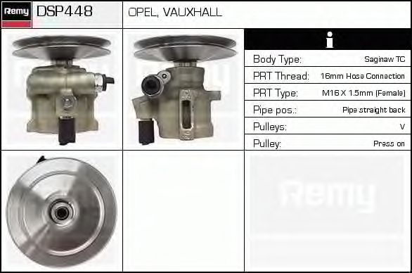 Насос гидроусилителя DELCO REMY DSP448