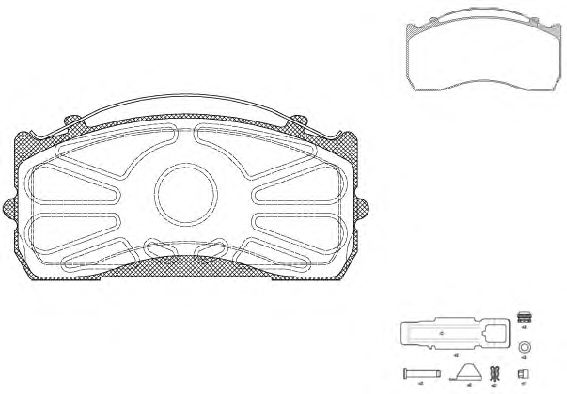 Тормозные колодки REMSA JCA 815.80
