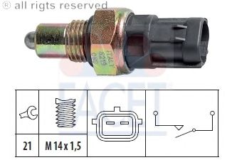 Выключатель, фара заднего хода FACET 7.6219