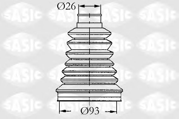 Комплект пильника ШРКШ SASIC 4003442