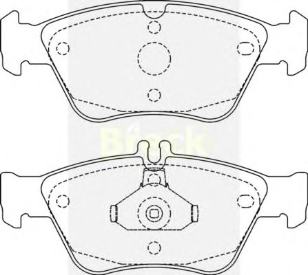 Тормозные колодки BRECK 21664 00 701 20
