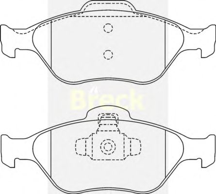 Тормозные колодки BRECK 23202 00 702 00