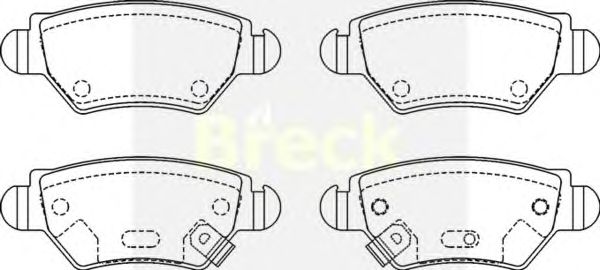 Тормозные колодки BRECK 23258 00 704 10