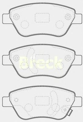 Тормозные колодки BRECK 23982 00 702 10