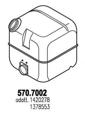 Глушитель ASSO 570.7002