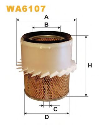Воздушный фильтр WIX FILTERS WA6107