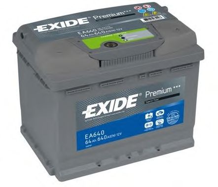 Стартерная аккумуляторная батарея EXIDE EA640 PREMIUM ***