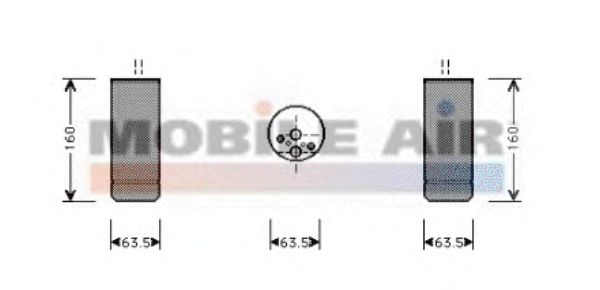 Осушитель кондиционера VAN WEZEL 0600D063