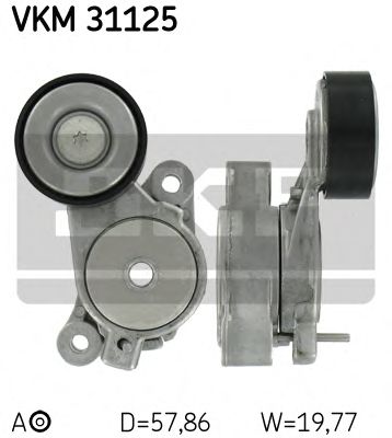 Натяжной ролик поликлинового ремня SKF VKM 31125