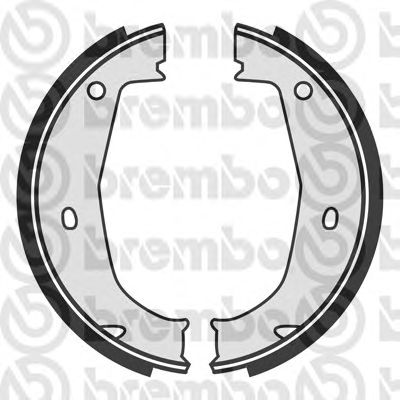 Тормозные колодки ручника BREMBO S 06 508