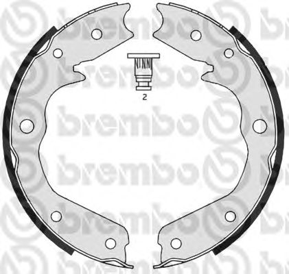 Тормозные колодки ручника BREMBO S 59 527