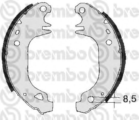 Тормозные колодки BREMBO S 68 517