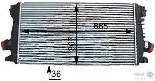 Интеркулер HELLA 8ML 376 777-281
