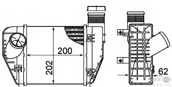 Интеркулер HELLA 8ML 376 899-071