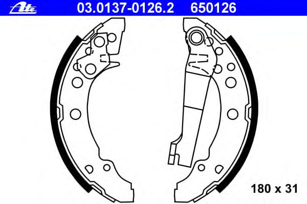 Тормозные колодки ATE 03.0137-0126.2