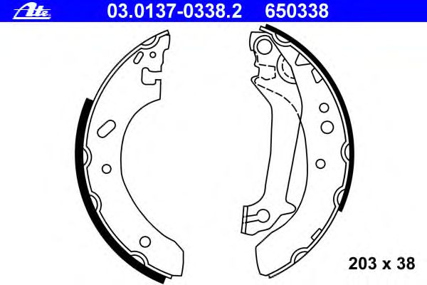 Тормозные колодки ATE 03.0137-0338.2