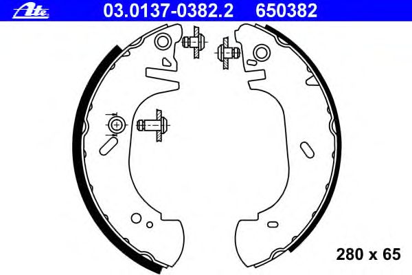 Тормозные колодки ATE 03.0137-0382.2