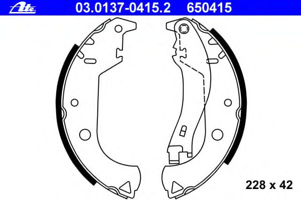 Тормозные колодки ATE 03.0137-0415.2