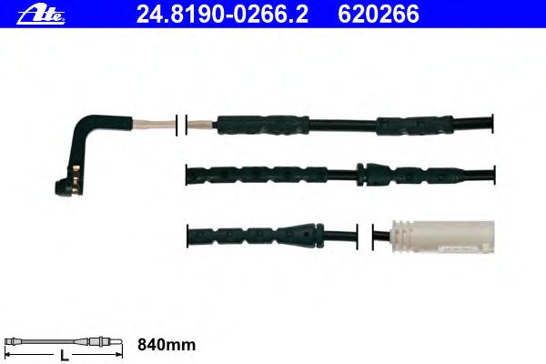 Датчик износа колодок ATE 24.8190-0266.2