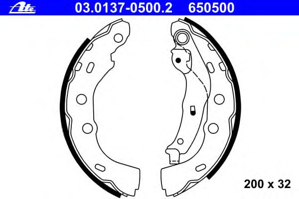 Тормозные колодки ATE 03.0137-0500.2