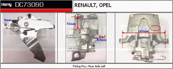 Тормозной суппорт DELCO REMY DC73090