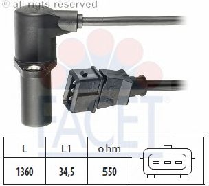 Датчик импульсов, маховик FACET 9.0040