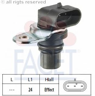 Датчик положения распредвала FACET 9.0343