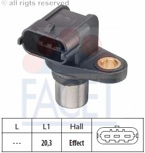 Датчик положения распредвала FACET 9.0346