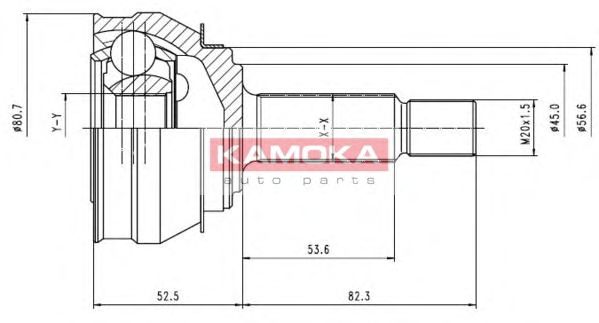 Комплект ШРУСов KAMOKA 6238