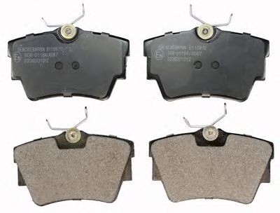 Тормозные колодки DENCKERMANN B110870