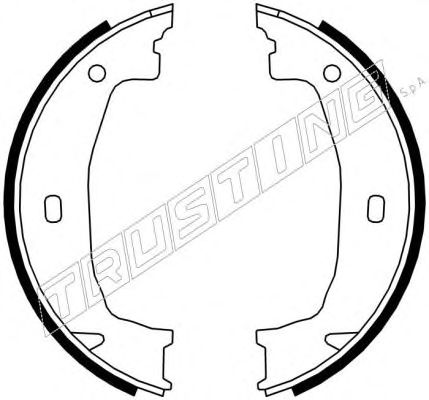 Тормозные колодки ручника TRUSTING 019.028
