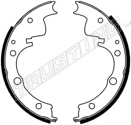 Гальмівні колодки TRUSTING 034.087