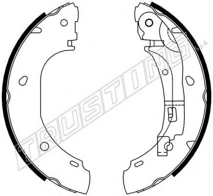 Тормозные колодки TRUSTING 034.106