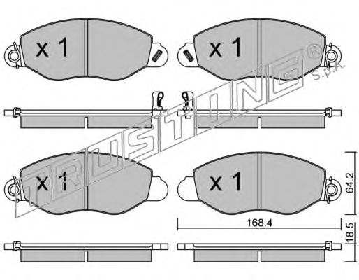 Тормозные колодки TRUSTING 552.0