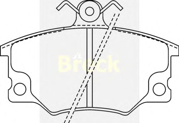 Тормозные колодки BRECK 20833 00 701 10