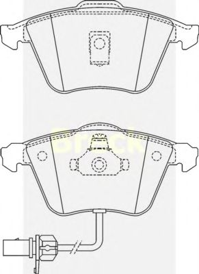 Тормозные колодки BRECK 23762 00 701 10