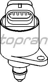 Поворотная заслонка, подвод воздуха TOPRAN 721 482