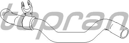 Шланг радиатора TOPRAN 700 510