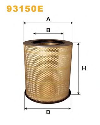 Воздушный фильтр WIX FILTERS 93150E