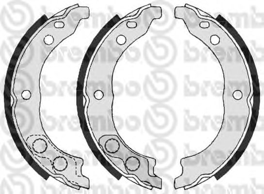 Тормозные колодки ручника BREMBO S 61 541