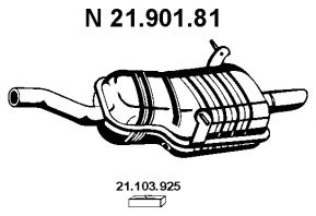 Глушитель EBERSPACHER 21.901.81